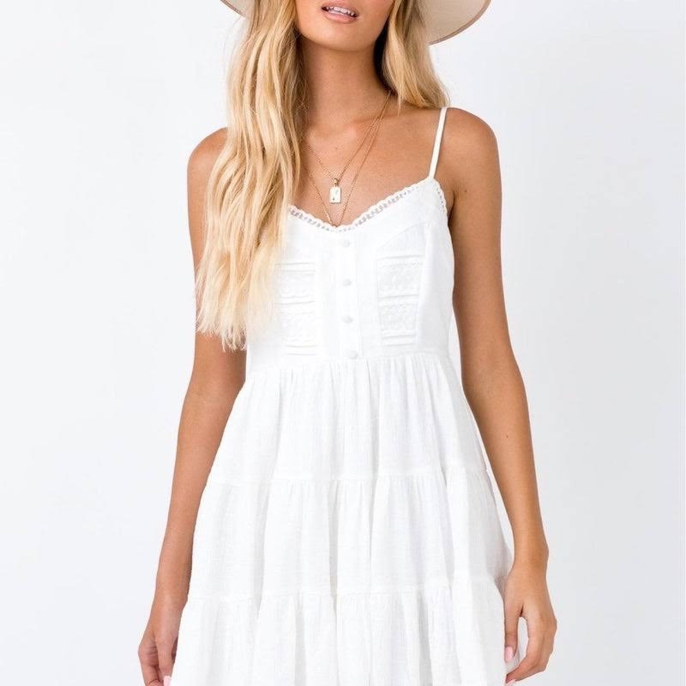 Princess Polly Delaney Mini White Dress